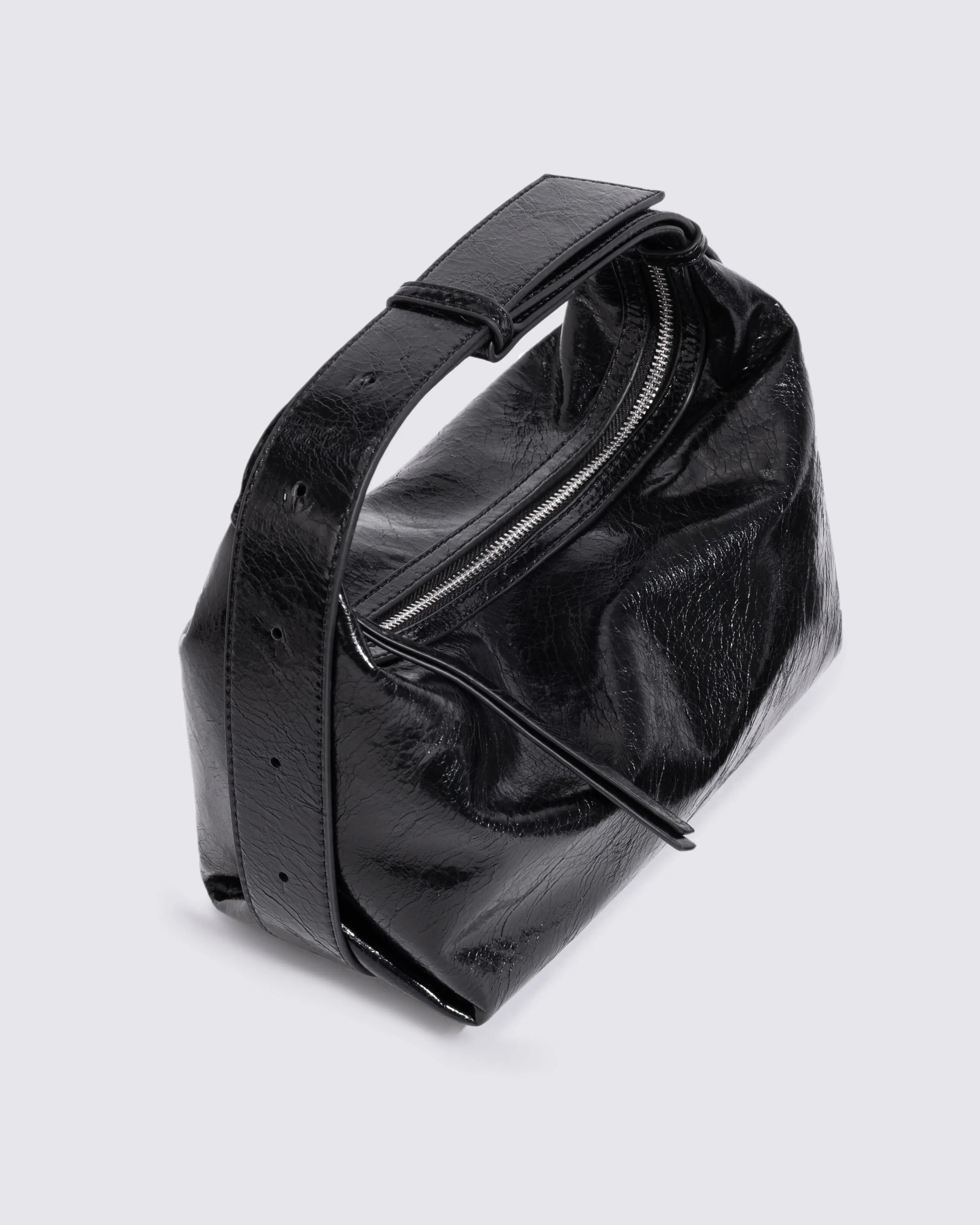 Frida Distressed Leather Sling Noirvere